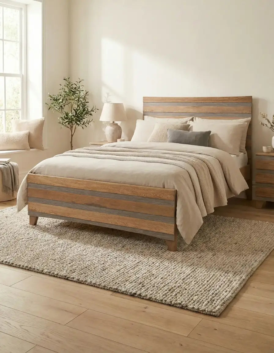 Cama Juven Samy 1.00 Acabado Natural