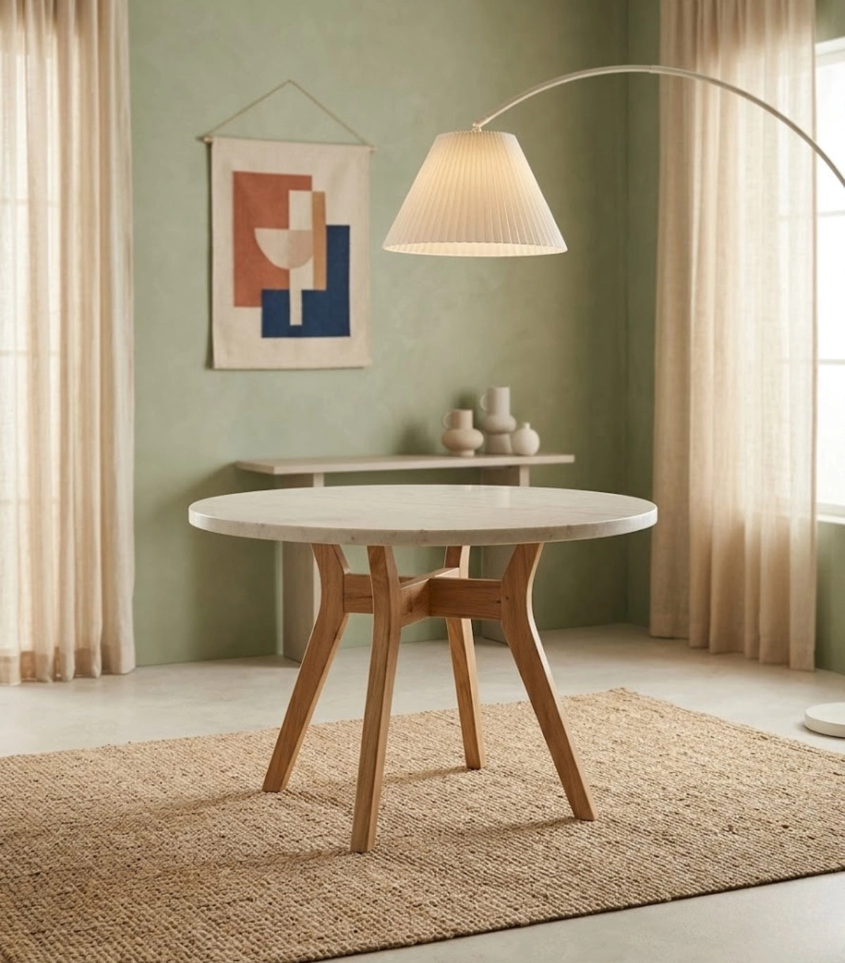 Mesa de Comedor Circular 4 Puestos Sunday
