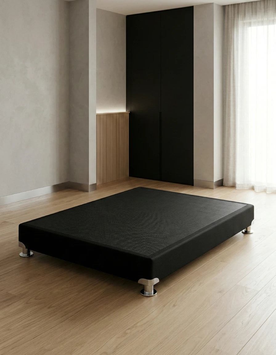 Base Cama Jackard Negro