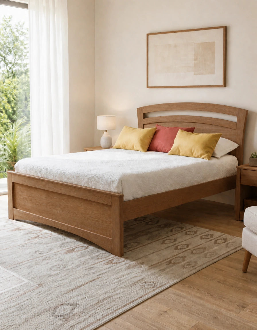 Cama Fiorella 100x190 Acabado Natural