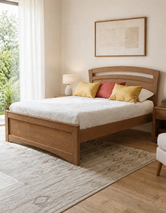 Cama Fiorella 100x190 Acabado Natural