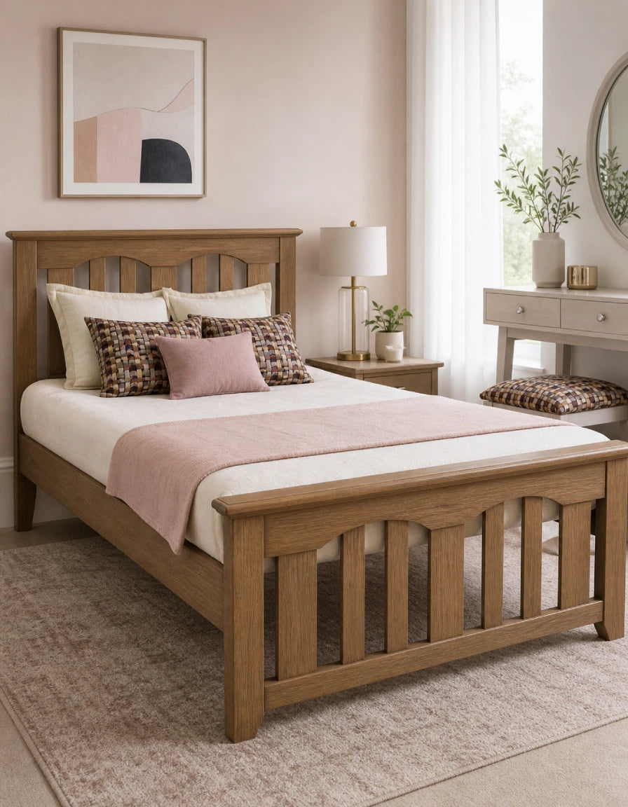 Cama Romance 100x190 Natural