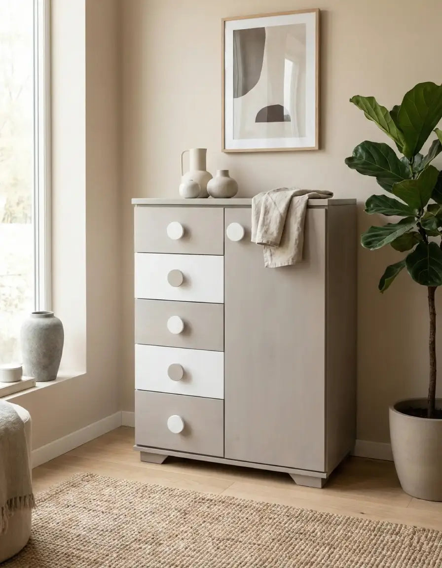 Chifonier Dixi Greys W/Blanco