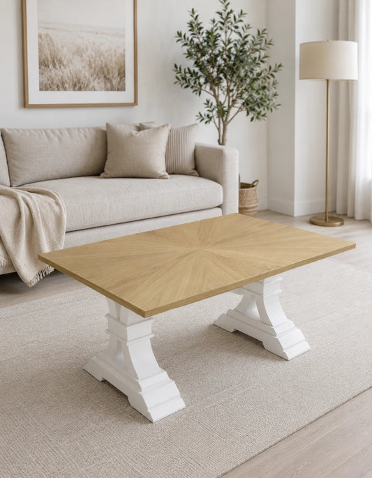 Mesa Centro Rectangular Noelia Blanco/Natu