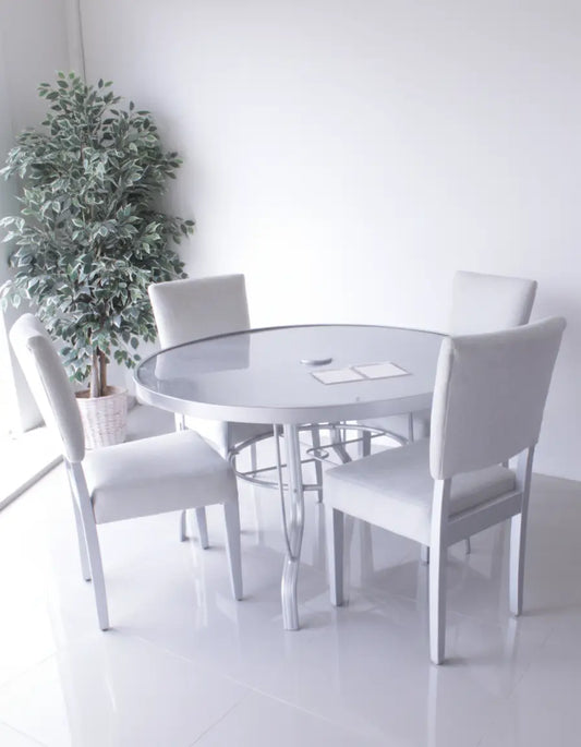 MESA METALICA 120 ALUMINIO