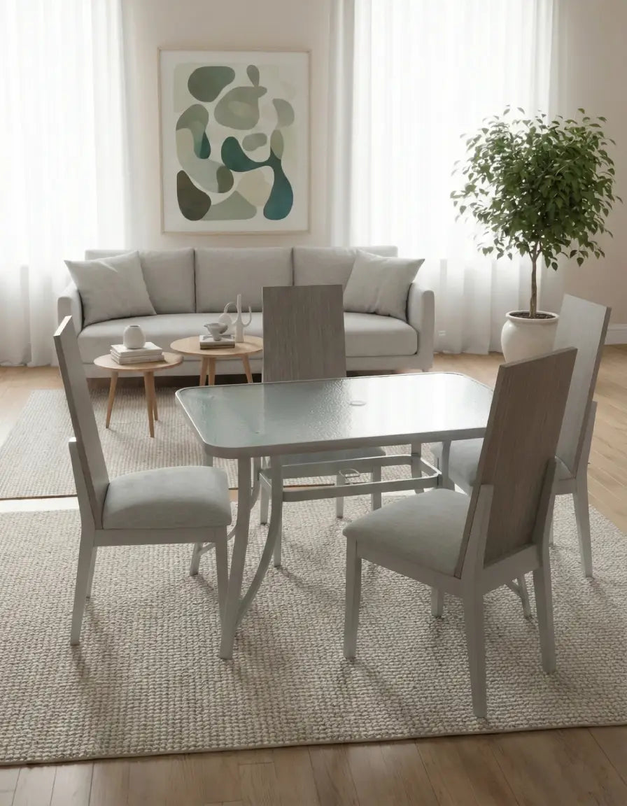 Comedor Mirra HT 02A 120x80 Aluminio