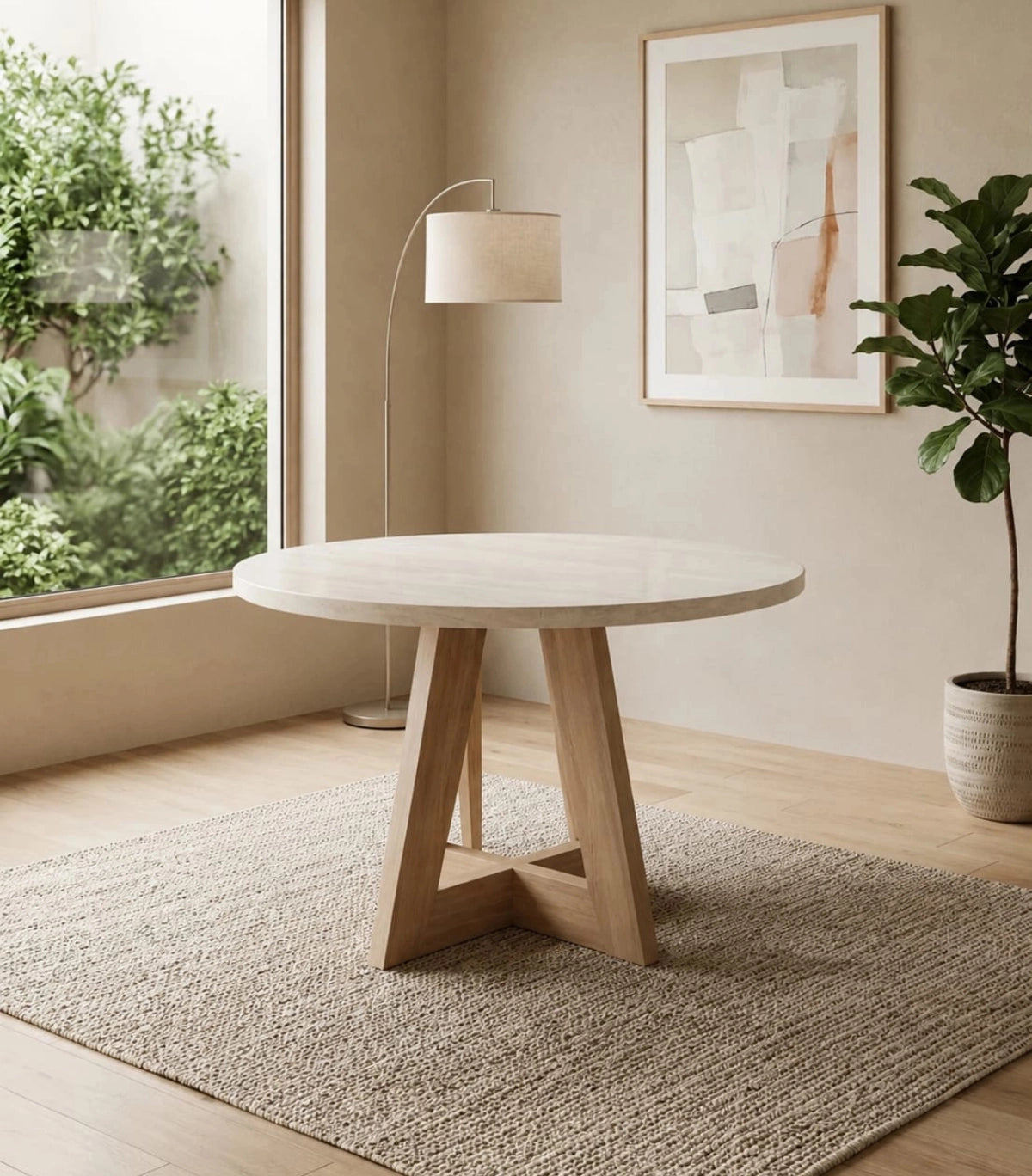 Mesa de Comedor Circular 4 Puestos Bayron