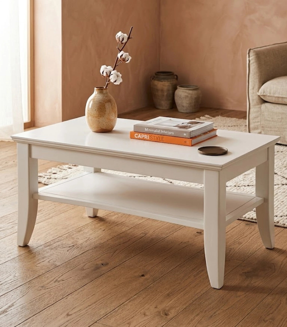 Mesa Auxiliar Capri Blanco