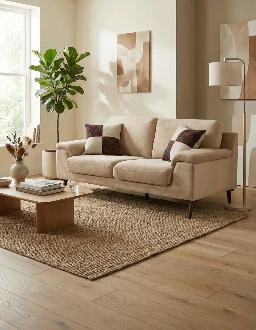 Sofá Carmela 3 Puestos Braganza Trigo