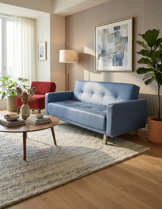 Sofá Mirety 2 Puestos Azul